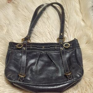 Black leather Etienne Aigner Purse